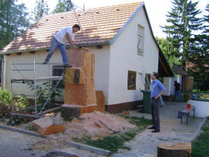 Stara platana postaje skulptura propetog konja 001
